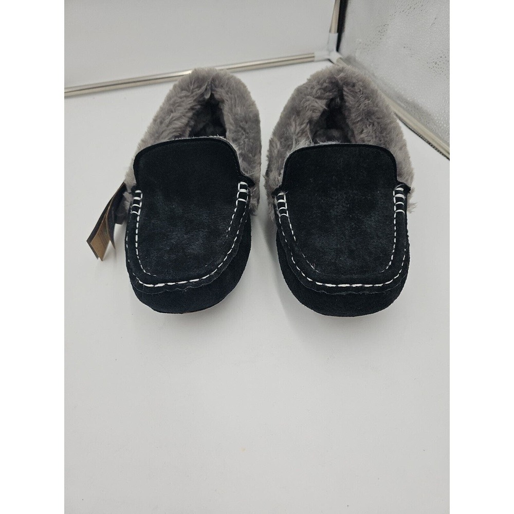 Lamo Womens Suede Moccasin Faux Fur Slippers Driving Shoes Size 9